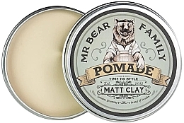 Matująca glinka do stylizacji włosów - Mr Bear Family Pomade Matt Clay Travel Size — Zdjęcie N1