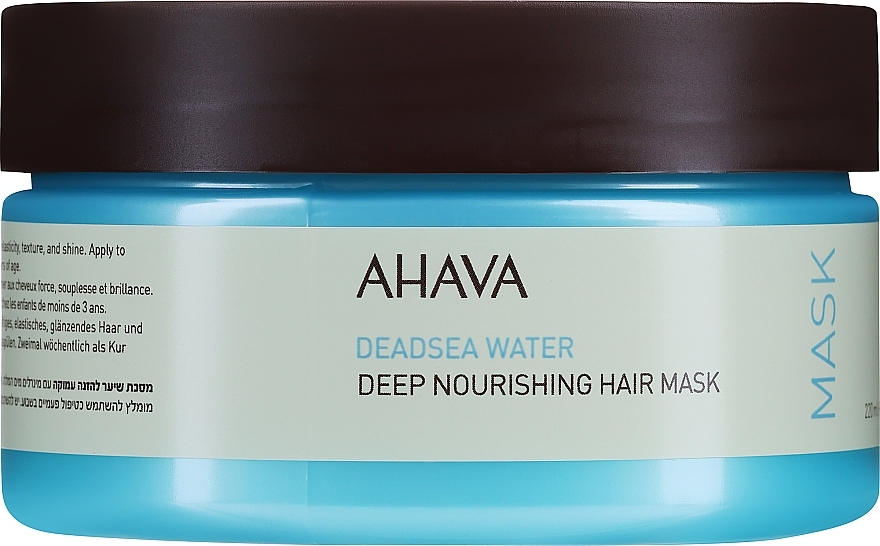 Odżywcza maska do włosów - Ahava Deadsea Water Deep Nourishing Hair Mask