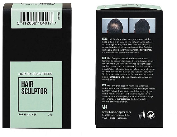 Teksturyzujący puder do włosów - Hair Sculptor Hair Building Fibers — Zdjęcie N1