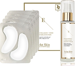 Zestaw - Eclat Skin London Hyaluronic Acid & Collagen Set (f/ser/60ml + eye/pads/10pcs) — Zdjęcie N1