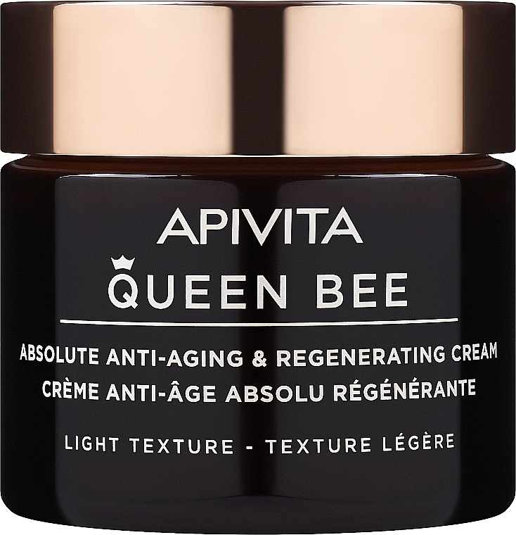 Przeciwstarzeniowy krem regenerujący do twarzy - Apivita Queen Bee Absolute Anti Aging & Regenerating Light Texture Cream — Zdjęcie N1