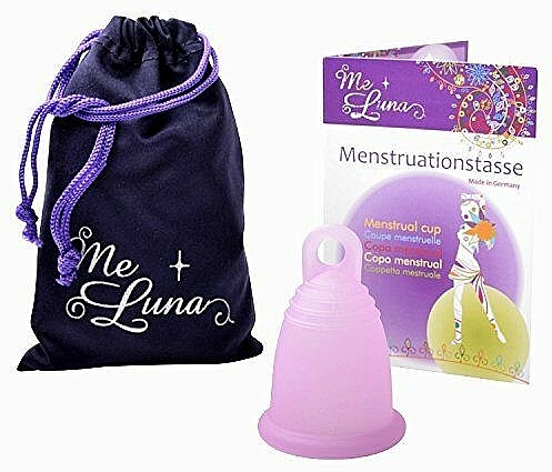 Kubeczek menstruacyjny, rozmiar L, różowy - MeLuna Soft Menstrual Cup Ring — Zdjęcie N1