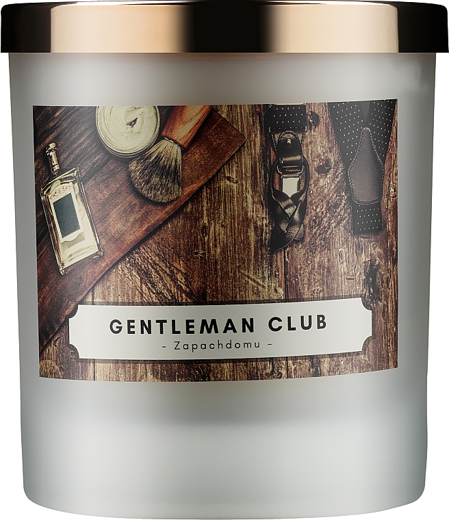 Sojowa świeca zapachowa - ZapachDomu Scented Candle Gentleman Club — Zdjęcie N1