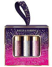 Zestaw - Baylis & Harding Moonlight Fig Glossy Lip Trio (lip/gloss/3x2,5ml) — Zdjęcie N1