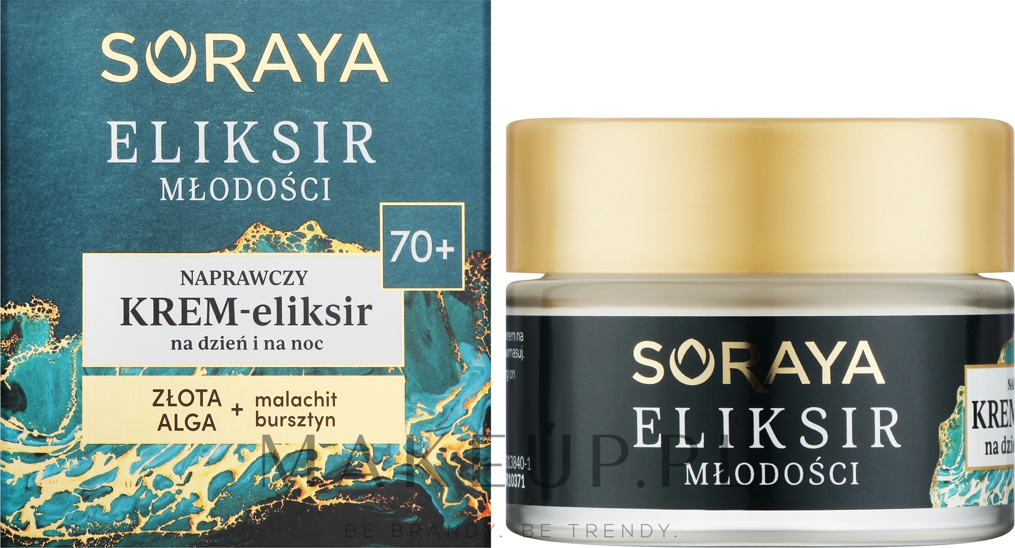 Naprawczy krem-eliksir do twarzy na dzień i na noc 70+ - Soraya Youth Elixir — Zdjęcie 50 ml