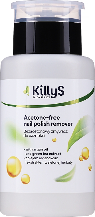 Bezacetonowy zmywacz do paznokci z olejem arganowym - KillyS Nail Polish Remover — Zdjęcie N3