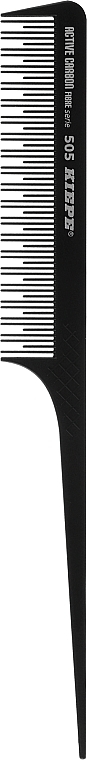 Grzebień z włókna węglowego ze szpikulcem 218 mm - Kiepe Active Carbon Fibre 505 — Zdjęcie N1