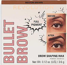 Wosk do brwi - Makeup Revolution Bullet Brow Shaping Wax — Zdjęcie N2