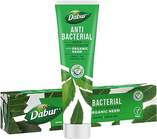 Organiczna pasta do zębów z olejem neem - Dabur Antibacterial Neem Toothpaste — Zdjęcie N1