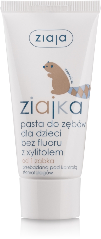Pasta do zębów bez fluoru z ksylitolem dla dzieci od 1 ząbka - Ziaja Ziajka