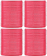 Wałki do włosów na rzep WR-50, 4 szt, różowe - Deni Carte — Zdjęcie N1
