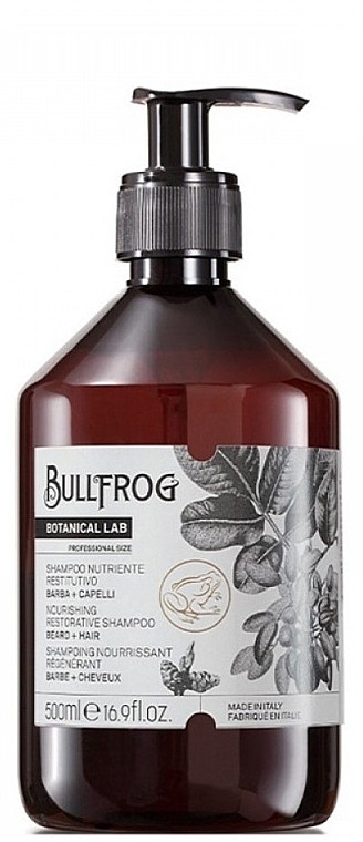 Szampon do włosów i brody - Bullfrog Nourishing Restorative Shampoo — Zdjęcie N1
