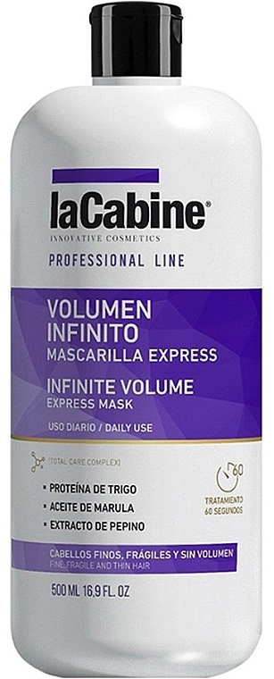 Ekspresowa maska przywracająca objętość włosów - La Cabine Infinite Volume Express Mask — Zdjęcie N1