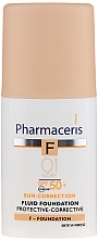 Fluid ochronno-korygujący SPF 50+ - Pharmaceris F Protective-Corrective Fluid Foundation — Zdjęcie N3