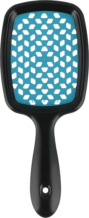 Szczotka do włosów, czarna z niebieskimi zębami - Kodi Professional Soft Touch Hairbrush — Zdjęcie N2