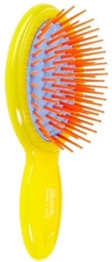 PRZECENA! Szczotka do włosów 13,6 x 5,8 cm, żółta - Janeke Handbag Air-Cushioned Brush * — Zdjęcie N1