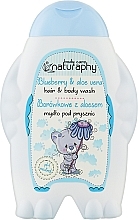 Kup Borówkowe mydło pod prysznic do włosów i ciała dla dzieci z aloesem - Naturaphy