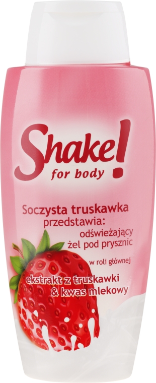 Odświeżający żel pod prysznic Soczysta truskawka - Shake For Body — фото N1