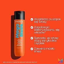 Wygładzający szampon z masłem shea - Matrix Total Results Mega Sleek Shampoo — Zdjęcie N5