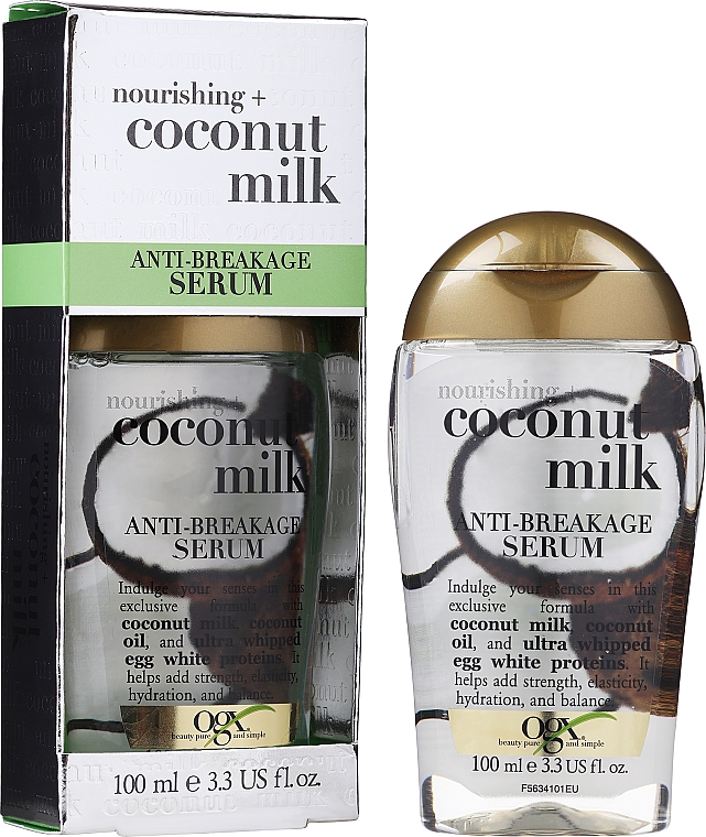 Serum wzmacniające włosy z mleczkiem kokosowym - OGX Coconut Milk Anti-Breakage Serum