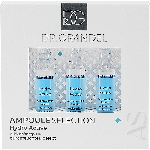 Wygładzające i nawilżające ampułki do twarzy - Dr. Grandel Hydro Active Ampulle — Zdjęcie N3