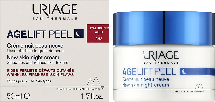Krem do twarzy na noc - Uriage Age Lift Peel New Skin Night Cream — Zdjęcie N2