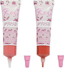 Zestaw róży w płynie - Makeup Revolution x Roxi Cherry Blossom Liquid Blush Duo (blush/2x15ml) — Zdjęcie N3