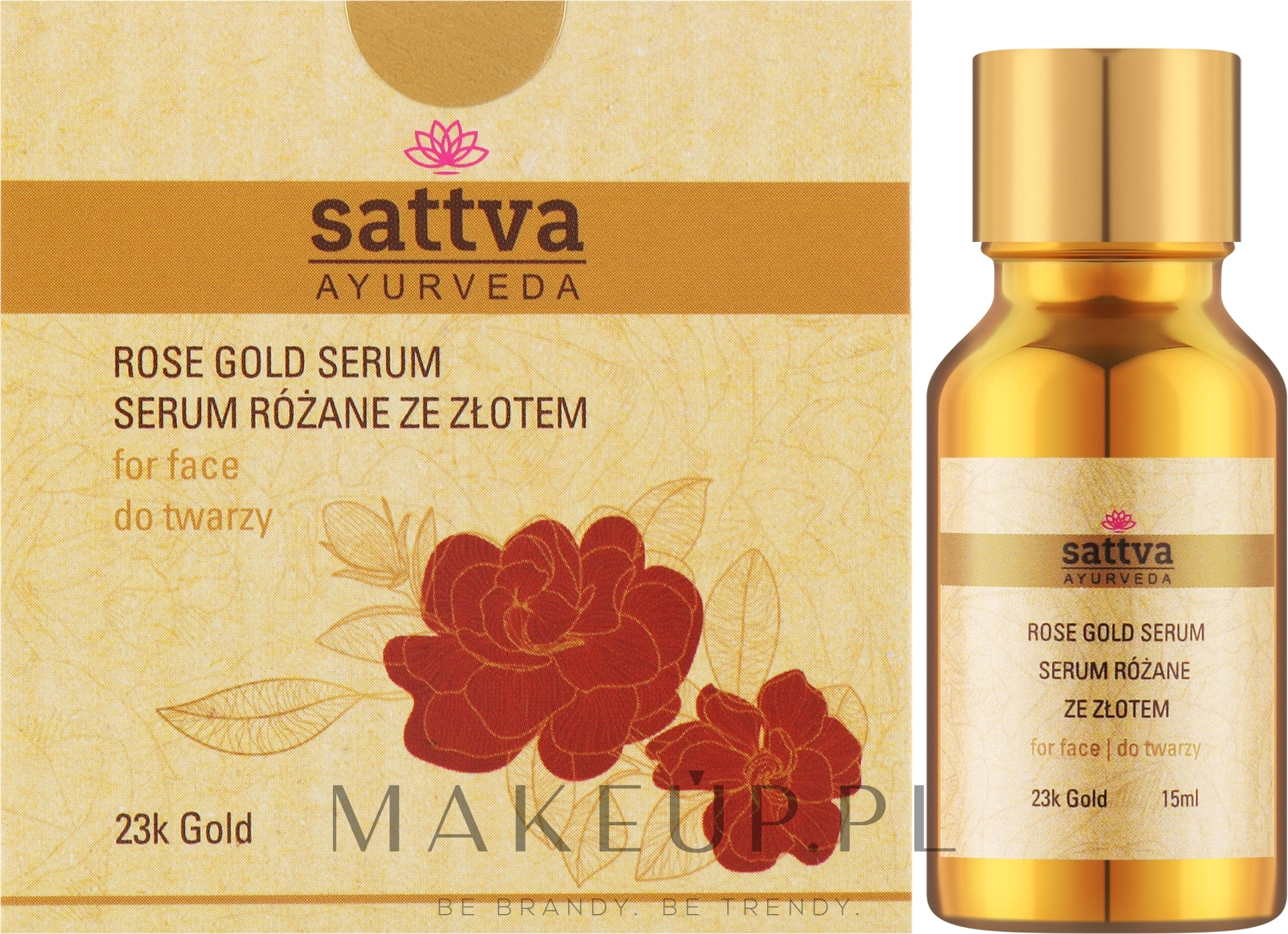 Serum do twarzy - Sattva Ayurveda Rose Gold Serum — Zdjęcie 15 ml