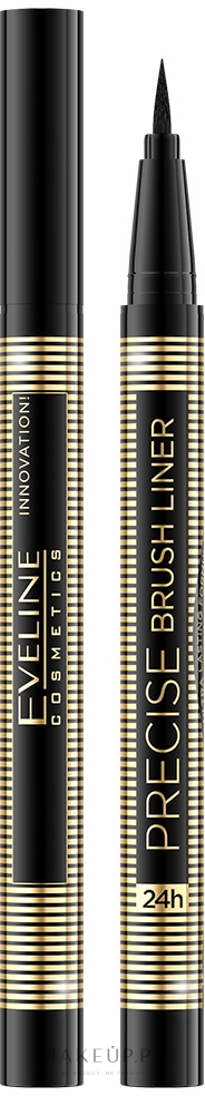 Eyeliner w pisaku z pędzelkiem - Eveline Cosmetics Precise Brush Liner Eyeliner  — Zdjęcie Black