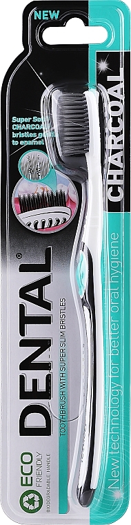 Szczoteczka do zębów, czarno-biała - Dental Charcoal Toothbrush — Zdjęcie N1