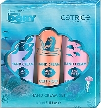 Zestaw nawilżających kremów do rąk - Catrice Disney Pixar Finding Dory Hand Cream Set (3xh/cr/30ml) — Zdjęcie N1