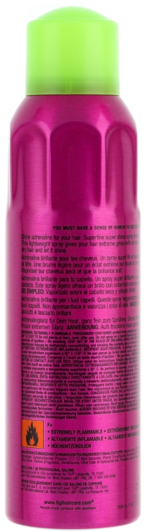 Nabłyszczający spray do włosów - TIGI Bed Head Headrush Hair Spray — Zdjęcie N2