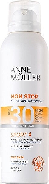 Spray do ciała z filtrem przeciwsłonecznym - Anne Moller Non Stop Sport Body Mist SPF30 — Zdjęcie N1