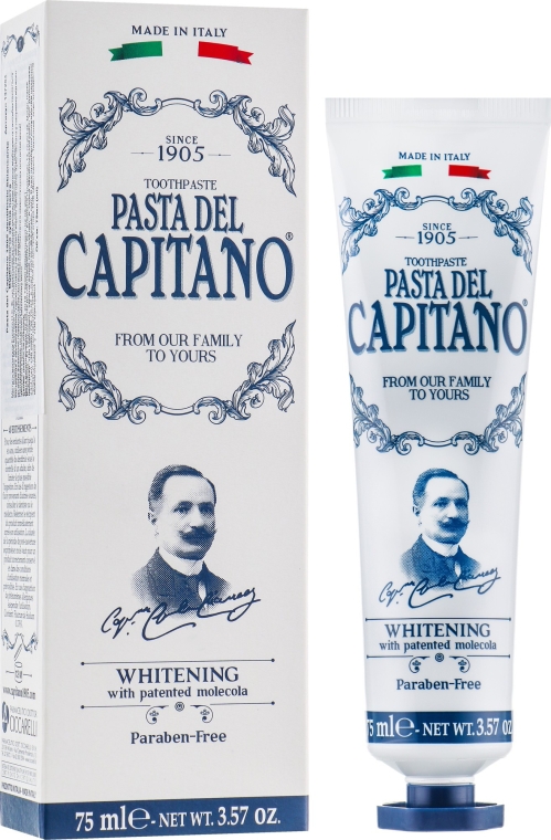Wybielająca pasta do zębów - Pasta Del Capitano Whitening Toothpaste  — Zdjęcie N2
