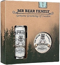 Kup Zestaw - Mr. Bear Family Hair Kit (h/glay/100ml+spray/200ml)