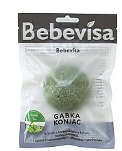 Kup Gąbka konjac do mycia twarzy Zielona herbata - Bebevisa Konjac Sponge