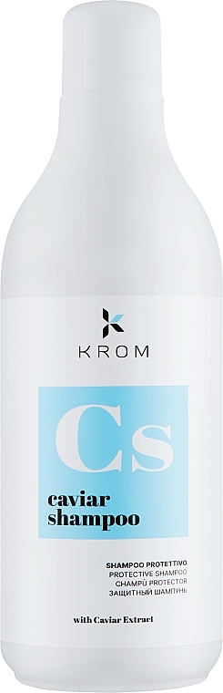 Szampon ochronny z proteinami, ekstraktem z kawioru, ekstraktem z wodorostów morskich - Krom Caviar Shampoo — Zdjęcie N1