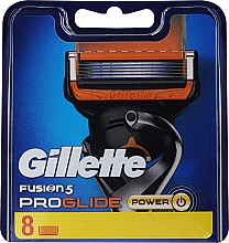 Wymienne ostrza do maszynki, 8 szt. - Gillette Fusion 5 ProGlide Power — Zdjęcie N1