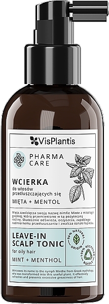 PREZENT! Wcierka do pielęgnacji włosów przetłuszczających się - Vis Plantis Pharma Care Lotion For Oily Hair Mint + Menthol  — Zdjęcie N1