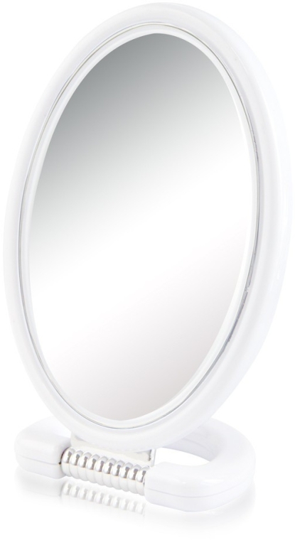 Lusterko kosmetyczne 9510, owalne, dwustronne, 22,5 cm, białe - Donegal Mirror — фото N1