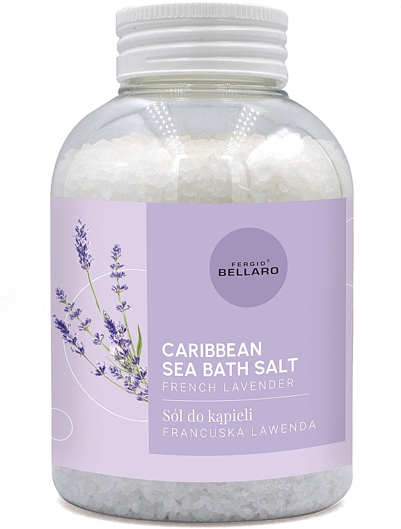 Sól do kąpieli Francuska lawenda - Fergio Bellaro Caribbean Sea Bath Salt French Lavender — Zdjęcie N1