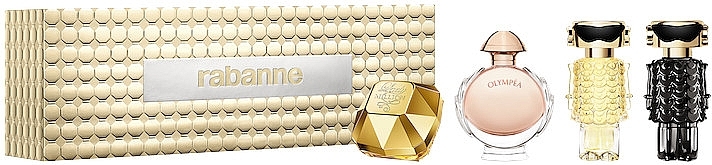 Paco Rabanne Feminine Miniature Set - Zestaw (edp/x3/4ml/5ml/6ml + parf/4ml) — Zdjęcie N1