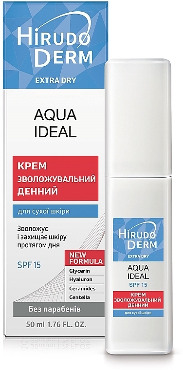 Nawilżający krem na dzień - Hirudo Derm Aqua Ideal — Zdjęcie N1