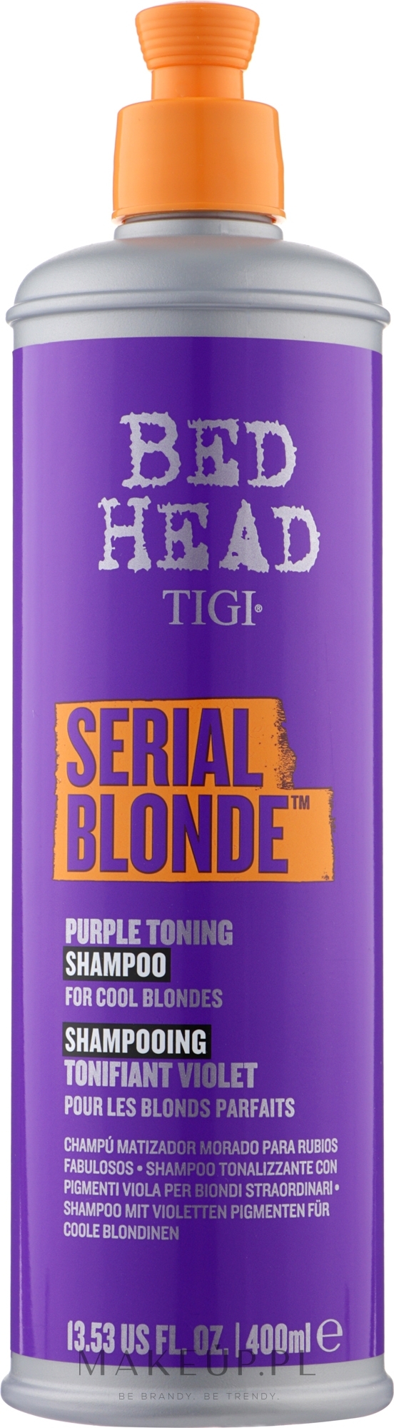 Fioletowy szampon do włosów blond - Tigi Bed Head Serial Blonde Purple Toning Shampoo — Zdjęcie 400 ml