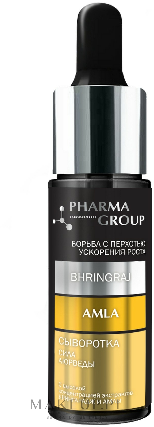 Ajurwedyjskie serum do włosów Bringaraj i amla - Pharma Group Laboratories — Zdjęcie 14 ml