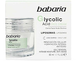 Kup Odnawiający krem ​​do twarzy z kwasem glikolowym - Babaria Glycolic Acid Renewing Face Cream