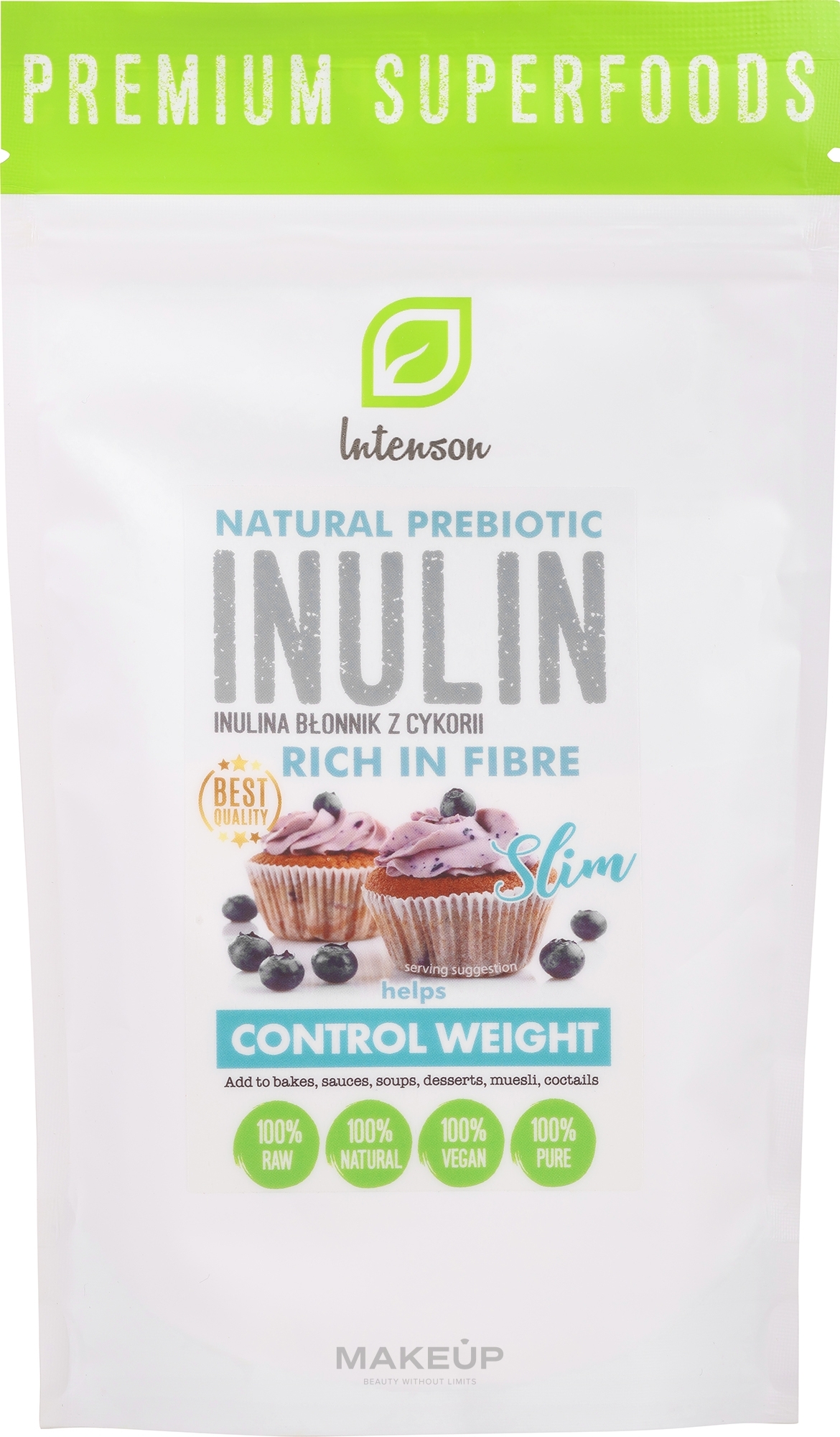 Suplement diety Inulina Cykoria - Intenson Inulin — Zdjęcie 150 g