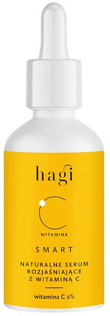 Naturalne serum rozjaśniające z witaminą C, 2% - Hagi Cosmetics SMART C Brightening Face Serum With Vitamin C — Zdjęcie N1