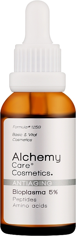 Serum przeciwstarzeniowe do twarzy - Alchemy Care Cosmetics Antiaging Bioplasma 5% — Zdjęcie N1