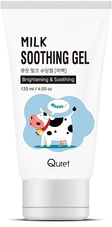 PRZECENA! Rozświetlający żel do twarzy i ciała - Quret Milk Brightening & Soothing Gel * — Zdjęcie N1